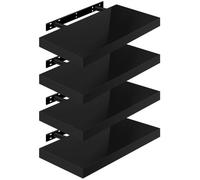 WOLTU 4 x Étagère Murale, Tablette Murale Panneau de Bois, Étagère Flottante, Étagère à Livres, 50x22,9x3,8cm, Nior RG9477sz-4
