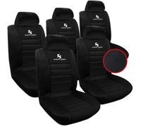 WOLTU 5 X Housse de siège Noir,Auto Housse de Voiture Universelle,AS7254-5