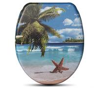 WOLTU Abattant de toilette en Duroplaste Couvercle de WC avec softclose fonction,WS2763