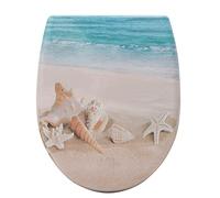 WOLTU Abattant WC Couvercle WC Soft Close pour Couvette O Siège de Toilette avec Urée Formol Frein de Chute Fermeture en Douceur Charnière Réglable Montage Démontage Facile