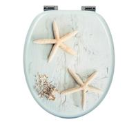 WOLTU Abattant WC, MDF bois, Soft Close, Descente progressive, Fixation rapide, Charnières resistantes, Choix variés Forme O