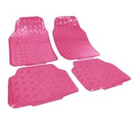 WOLTU AM7160 Tapis de Sol Universel pour Voiture,Tapis de Voiture Look Aspect en Aluminium,Rose