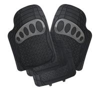 WOLTU AM7176sb Tapis de Sol en Caoutchouc universels de Tapis de Voiture réglés par cuttable,Noir Argent