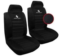 WOLTU Housse de siège de Voiture Universelle pour 2 sièges,Noir