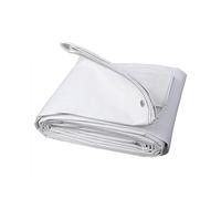 WOLTU Bâche de Protection en PE Imperméable et Résistante, Housse de Protection Étanche pour Bois, avec Œillets Muiti-Usage 280g/m², Blanc, 2x3m