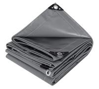 WOLTU Bâche de Protection en PVC, 4x6m Poids 500 g/m² bâche Industrielle Couverture étanche,Gris Foncé GZ1222dgr07