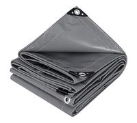 WOLTU Bâche de Protection en PVC Imperméable Ultra Résistante 4x5m Gris Foncé
