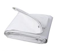 WOLTU Bâche de Protection Exterieur, 180g/m² PE Bâche Imperméable avec Oeillets,et Résistante Revêtue Deux côtés en Aluminium Couverture Étanche pour Couvrir Bois,Camion,Piscine,3x6m,Blanc