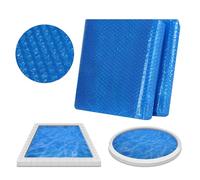 WOLTU Bâche Piscine, Bâche à Bulle Piscine 600x400cm, Bâche de Protection Piscine, Couverture de Piscine, Plusieurs Tailles Disponibles, en PE, Bleu