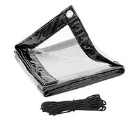 WOLTU Bâche Transparente en PVC Imperméable avec Œillets Anti-UV 4x5m | 380g/m²; PVC; transparent; avec œillets; anti-UV; pour serre/jardin/terrasse