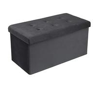 WOLTU Banc de Rangement en Velours, Tabouret Pouf Pliable