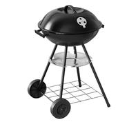 WOLTU Barbecue au charbon de bois grill BBQ avec roues φ42 cm utilis pour jardin ou camping,Noir