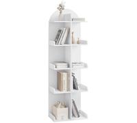 WOLTU Bibliothèque avec 10 Étagères 5 Niveaux, Étagère sur Pied avec Design Ouvert, en Bois Composite, 40x24x126cm, Blanc W0ATT0273