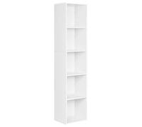 WOLTU Bibliothèque Colonne 5 Cubes 30x24x132cm