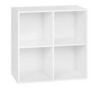 WOLTU Bibliothèque, Étagère de Rangement à 4 Cubes