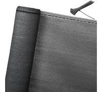 WOLTU Brise-Vue 1x10 m, Filet d'ombrage Clôture d'ombrage en Tissu HDPE 150 g/m², Résistant aux UV, Protection Contre Le Vent, Les Intempéries pour Jardin, Balcon, avec Attaches de Câbles, Anthracite