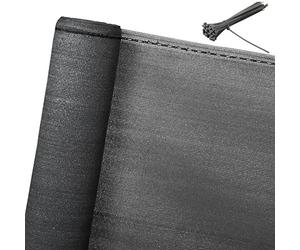 WOLTU Brise Vue Balcon et Jardin 1,8x10 m, Filet d'ombrage 150 g/m² en HDPE, Résistant aux UV et Imperméable, Coupe-Vent pour Terrasse avec Trous et Attaches de Câbles Inclus, Anthracite