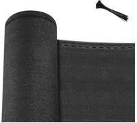 WOLTU Brise Vue, Clôture Jardin Extérieure en HDPE 280g/m², Protection Contre Soleil, Vent, UV, 1,5x25 m, Anthracite W0UETT0098
