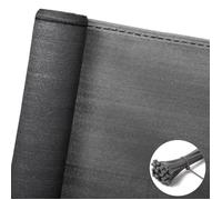 WOLTU Brise-vue 1,8x15 m, Filet d'ombrage Clôture d'ombrage en Tissu HDPE 150 g/m², Résistant aux UV, Protection contre le Vent, les Intempéries pour Jardin, Balcon, avec Attaches de Câbles,Anthracite