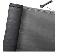 WOLTU Brise Vue Balcon et Jardin 2x15 m, Filet d'ombrage 150 g/m² en HDPE, Résistant aux UV et Imperméable, Coupe-Vent pour Terrasse avec Trous et Attaches de Câbles Inclus, Anthracite