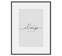 WOLTU Cadre Photo 20x30cm en Aluminium Noir, Cadre Décoration Murales avec Passepartout, Mural et à Chevalet pour Montage Mural Vitrage en Plastique, BR9955sz