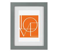 WOLTU Cadre Photo 30x40 cm en Bois, Cadre pour Poster avec Passe Partout, Suspendre Horizontalement ou Verticalement, Décoration Murale ou sur Table, Gris