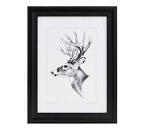 WOLTU Cadre Photo 30x45cm Cadre en Bois Massif avec Passe Partout Suspendre Horizontalement ou Verticalement, Décoration Murale ou sur Table, Noir