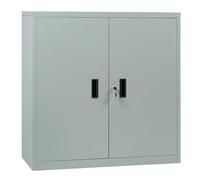 WOLTU Caisson Bureau, Armoire Bureau Métallique, Caisson de Rangement Verrouillable, avec Étagère Réglable, Meuble Rangement, Gris