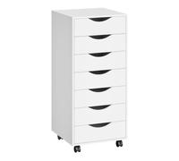 WOLTU Caisson de Bureau avec 7 Tiroirs, Armoire à Dossiers sur roulettes