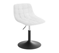 WOLTU Chaise Coiffeuse, Hauteur Réglable, en Chenille, Noir