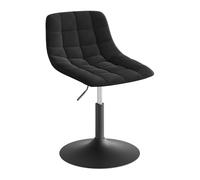 WOLTU Chaise Coiffeuse, Hauteur Réglable, en Velours, Noir