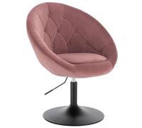 WOLTU Chaise Coiffeuse, Tabouret Bar avec Dossier, en Velours, Rose | Chase Haute Pivotant, Fauteuil de Bureau, Réglable en Hauteur, pour Bar, Bureau, Coiffeuse, Salle à Manger