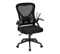 WOLTU Chaise de Bureau Ergonomique, Chaise Pivotante à roulettes, Noir