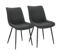 WOLTU Chaise de Salle à Manger Lot de 2,Anthracite