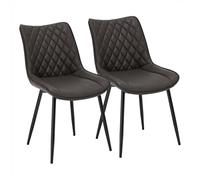 WOLTU Chaise de Salle à Manger Lot de 2,Anthracite
