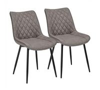 WOLTU Chaise de Salle à Manger Lot de 2,Gris Foncé