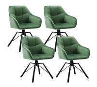 WOLTU Chaise de Salle à Manger Pivotante à 360°,Lot de 4,Velour