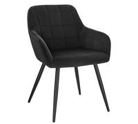 WOLTU Chaise de Salle à Manger,Velours,Noir