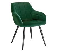 WOLTU Chaise de Salle à Manger,Velours,Vert Foncé
