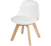 WOLTU Chaise enfant - Pieds en bois blanc - Scandinave - rembourré en PP+PU - (LxP)38x33x56cm