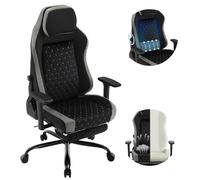 WOLTU Chaise Gaming,Chaise de Bureau Ergonomique,Noir + Gris