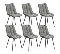 Chaise de Salle à Manger Design Moderne en Similicuir - WOLTU - Gris BH207gr-6