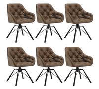 WOLTU Chaises de Salle à Manger Pivotantes,Lot de 6