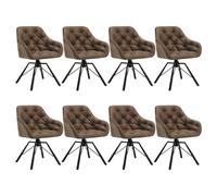 WOLTU Chaises de Salle à Manger Pivotantes,Lot de 8