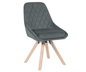 WOLTU Chaises pivotantes en Velours,Gris Foncé