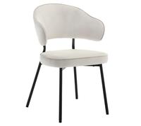 WOLTU Chaises Salle à Manger,Velours,Crème