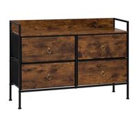 WOLTU Commode 4 tiroirs en Tissu, Meuble de Rangement