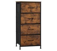 WOLTU Commode 4 Tiroirs, Meuble de Rangement avec Tiroirs en Tissu