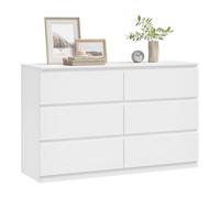 WOLTU Commode 6 Tiroirs, Meuble de Rangement