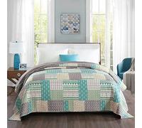 WOLTU Couver-lit Patchwork, Dessus de Lit 170x210 cm pour Lit à 2 Places